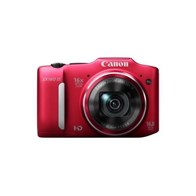 Fotocamera digitale compatta Canon PowerShot SX160 IS - 16 Megapixel - Rosso - 7,6 cm (3'') LCD - 16:9 - 16x Zoom Ottico - 4x - Ottico (IS) - 4608 x 3456 Immagine - 1280 x 720 Video - HDMI - PictBridge - Modalità HD Movie