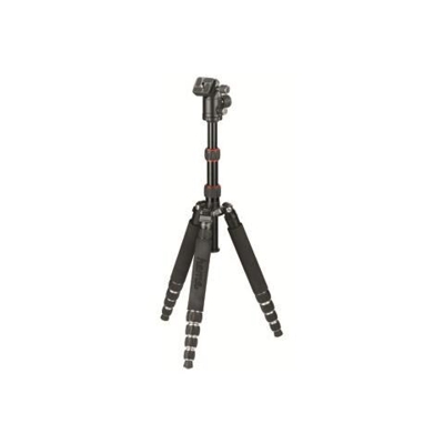 Treppiede con Testa a Sfera Altezza Max 152 cm Nero 4007249042644