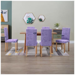 Sedie Da Pranzo 6 Pz Viola In Poliestere características