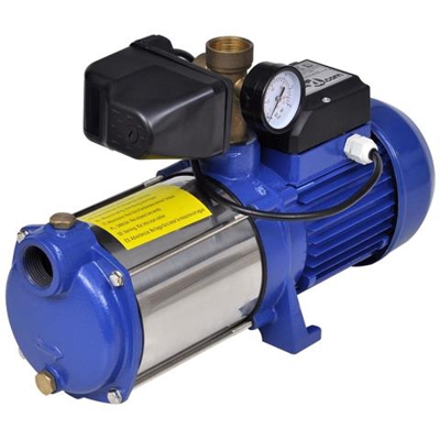 Pompa A Getto Con Manometro 1300 W 5100 L / h Blu