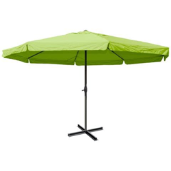 Ombrellone Giardino Spiaggia T45 Merano Pro Con Volante Ø 500cm Senza Base Verde en oferta