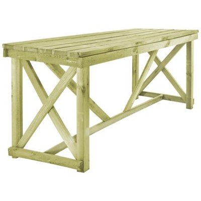Tavolo Da Pranzo Per Esterno 160x79x75 Cm Legno Fsc