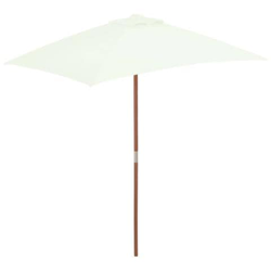 Ombrellone Da Esterni Con Palo In Legno 150x200 Cm Sabbia características