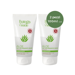 Offerta 2 pezzi ALOE - Gel detergente mani (100 ml) - igienizzante NO ACQUA - 70% alcool etilico precio