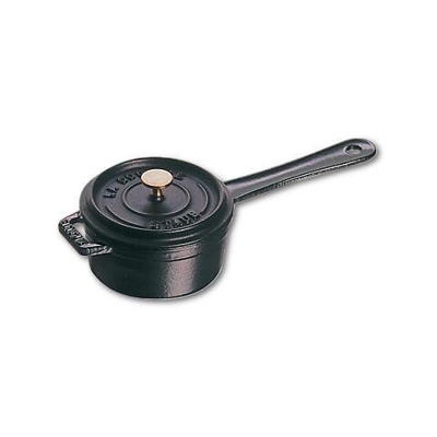 Mini Cocotte 2 Maniglie con Coperchio Nero