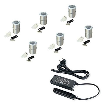 Luminaria Led Ad Incasso Con Convertitore 1.2 W, Anodizzato Opaco