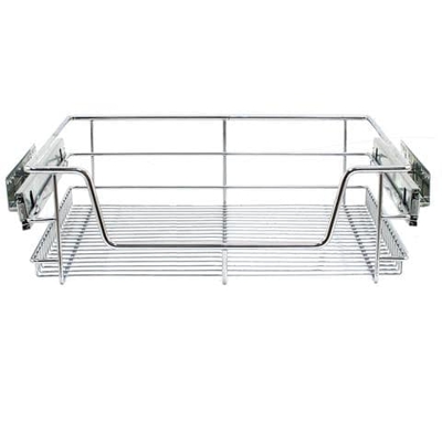 2 Cestelli Estraibili Per Mobile Da Cucina Largo 60cm Con Guide Telescopiche A Sfere