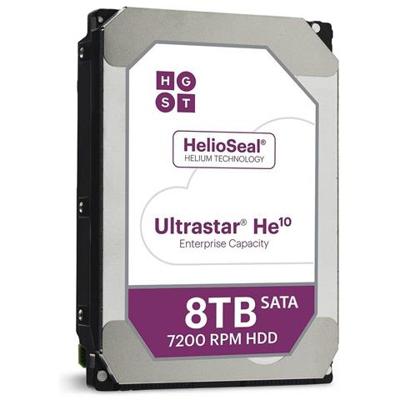 Hard Disk Interno Ultrastar He10 8TB 3.5'' Interfaccia SATA III 6 Gb / s Buffer 256 MB 7200 Rpm