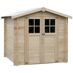 Casetta In Legno Da Giardino Milovic Quadrata Dimensioni Esterne 209x209 Cm - 4,37 M2 Spessore Pannelli 19 Mm en oferta