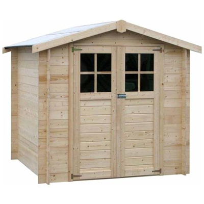 Casetta In Legno Da Giardino Milovic Quadrata Dimensioni Esterne 209x209 Cm - 4,37 M2 Spessore Pannelli 19 Mm