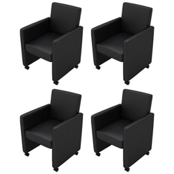 Sedie-poltroncina Braccioli Soggiorno E Cucina 4, In Pelle en oferta