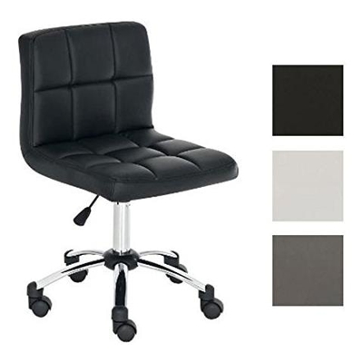 Sedia Sgabello Lavoro Medica - Sedia Poltrona Centro Estetico Imbottita In Similpelle - Sedia Girevole 360°e Regolabile - Sedia Design 5 Ruote Sedia Computer Ergonomica Nero