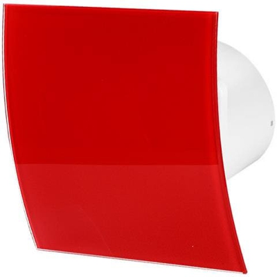 100mm Sensore Di Umidit Aspiùatore Vetro Vosso Lucido Pannello Frontale Escudo Parete Soffitto Ventilatore