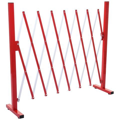 Recinto Traliccio A Fisarmonica Estensibile Hwc-b34 Alluminio Rosso ~ Altezza 103cm, Larghezza 28-200cm