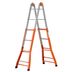 Scala telescopica in acciaio multiuso gradini 5+5 mt 5,7 en oferta