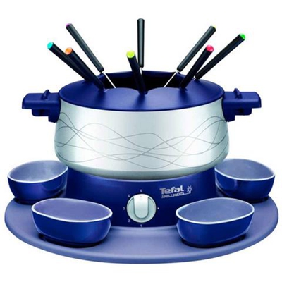Fondue Semplicemente Invents Indigo Blu Grigio 800w 8 Persone Ef351412