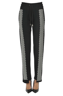 Studded fleece trousers