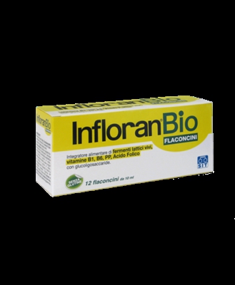 Infloran Bio Integratore Alimentare 12 Flaconi