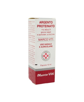 Argento Proteinato Marco Viti1% Gocce Nasali E Auricolari 10ml