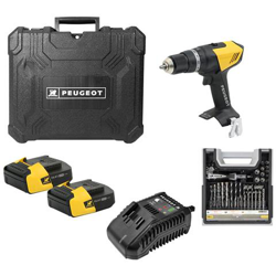 Trapano Peugeot Energydrill-14v15 - 2 Batterie 14,4 V 1,5 Ah - 1 Caricatore - Contenitore Misto 108 Pezzi 250310-190646 precio
