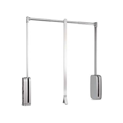 Appendiabito Saliscendi Per Armadio, Barra Appendiabiti Saliscendi, largo Regolabile 450-600mm, Cromato en oferta