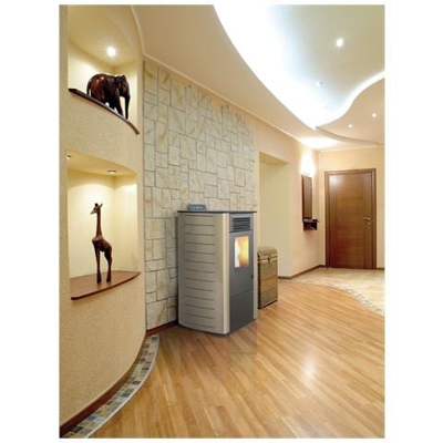Stufa a Pellet Potenza 10 kW con Telecomando - Sabbia