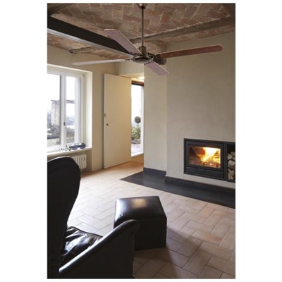 Malvinas Ventilatore da Soffitto Marrone Ossido senza Luce