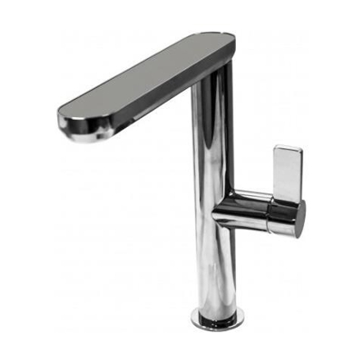 Miscelatore Monocomando con canna girevole cromata Materia 21x26 cm Keratek Plus Light Grey 97