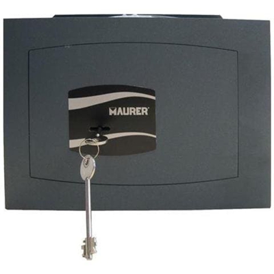 Cassaforte a Muro con Chiave 36x23x20 cm Telaio in Acciaio Monoblocco