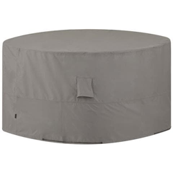 Telo Di Copertura Per Mobili Da Esterno Rotondo 320 Cm Grigio en oferta