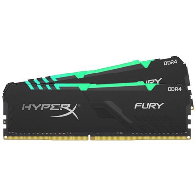 Kit da 2 Moduli di Memoria Dimm Fury RGB 32 GB (2x16 GB) DDR4 2400 MHz CL15