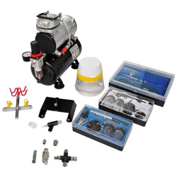 Set Compressore Aerografo con 3 Pistole en oferta