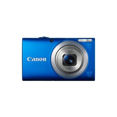 Fotocamera digitale compatta Canon PowerShot A4000 IS - 16 Megapixel - Blu - 7,6 cm (3'') LCD - 16:9 - 8x Zoom Ottico - 4x - Ottico (IS) - 4608 x 3456 Immagine - 1280 x 720 Video - PictBridge - Modalità HD Movie