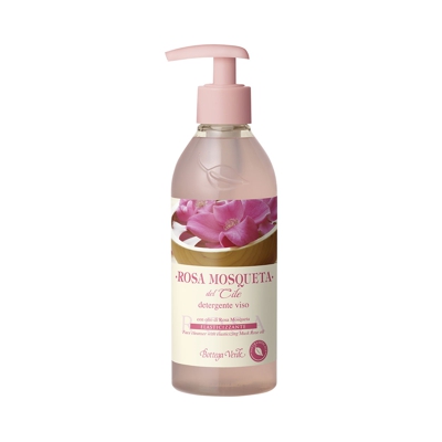 Detergente viso con olio di Rosa Mosqueta