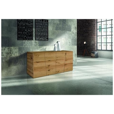 Porta Tv 165x45 Rovere Nodato Spazzolato