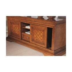 Mobile Porta Tv Panca Intarsiata A Rombi Legno Massello X Sala Salotto precio