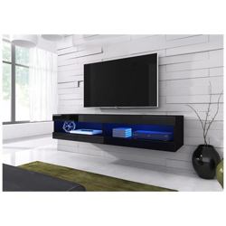 Mobile Da Soggiorno Mobile Tv Porta ''volant'' Con Led Blu - 150 Cm - Nero características