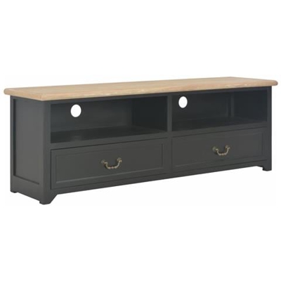 Mobile Porta Tv Nero 120x40x30 Cm In Legno