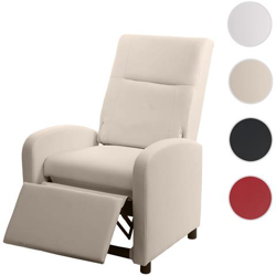 Poltrona Relax Tv Hwc-h18 Regolabile Ecopelle 75x70x99cm Avorio precio