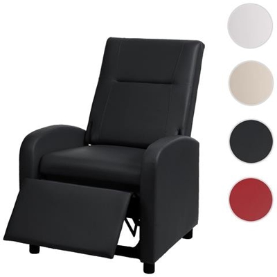 Poltrona Relax Tv Hwc-h18 Regolabile Ecopelle 75x70x99cm Nero