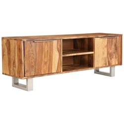 Mobile Tv In Sheesham Massello Con Finitura Miele 118x30x40cm precio