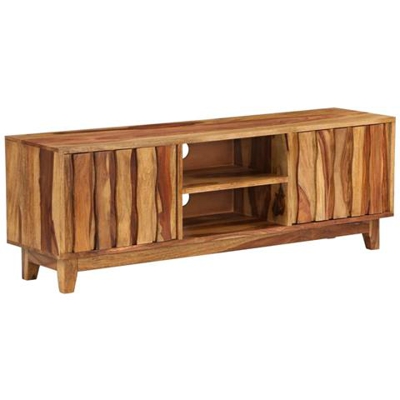 Mobile Porta Tv In Legno Massello Di Sheesham 118x30x40 Cm