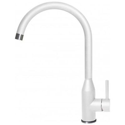 Miscelatore Monocomando con canna girevole Adige 21x40 cm Keratek Plus White Bianco Assoluto 96