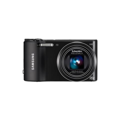 Fotocamera digitale compatta Samsung WB150F - 14,2 Megapixel - Nero - 7,6 cm (3'') LCD - 16:9 - 18x Zoom Ottico - 5x - Ottico (IS) - 4320 x 3240 Immagine - 1280 x 720 Video - PictBridge - Modalità HD Movie - LAN wireless