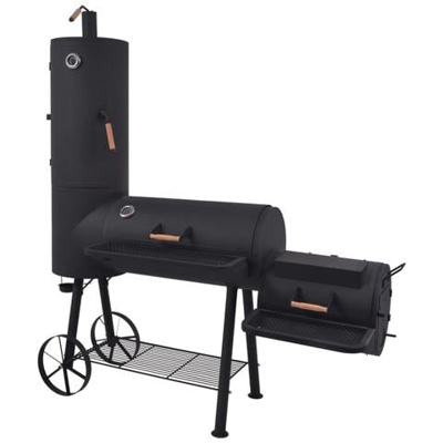 Barbecue A Carbonella Con Ripiano Inferiore Nero Xxl