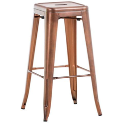 Sgabello Bar Joshua in Metallo I Sgabello Design Industriale E Scandinavian I Sgabello Senza Schienale Impilabile I Sgabello Bancone Alt. 77 CM Rame características