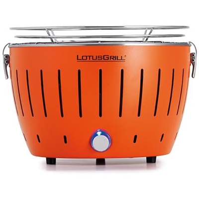 Barbecue Nuovo Modello 2019 Mini Ø 25,8 cm Arancione con Batterie e Cavo di Alimentazione USB