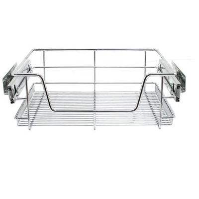 3 Cestelli Estraibili Per Mobile Da Cucina Largo 50cm Con Guide Telescopiche A Sfere