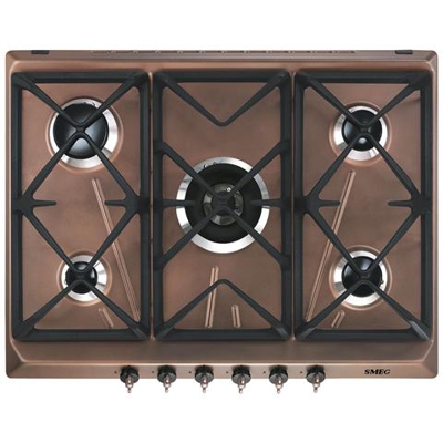 Piano Cottura SRV876RAGH a Gas 5 Fuochi Gas Colore Rame