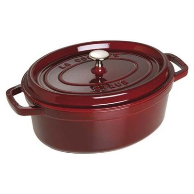 Cocotte in Ghisa con Coperchio Diametro 31 cm Capacità 5.5 lt Colore Rosso - Linea La Cocotte